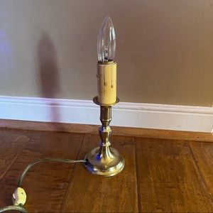 Brass candle stick electric